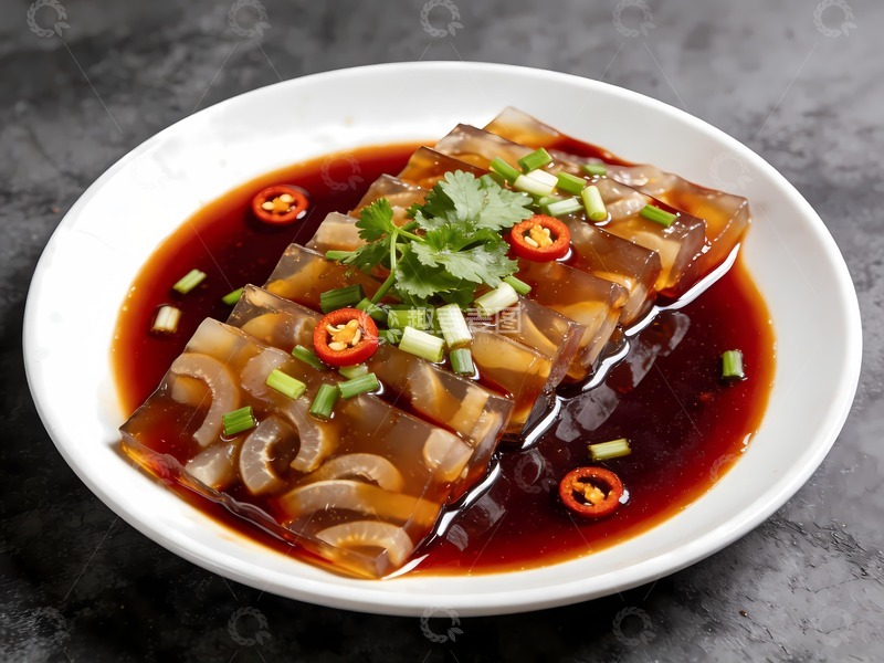 高清大图下载【趣麦麦图】凉拌皮冻手工皮冻