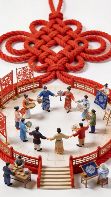 微距风格非遗民俗元素场景4