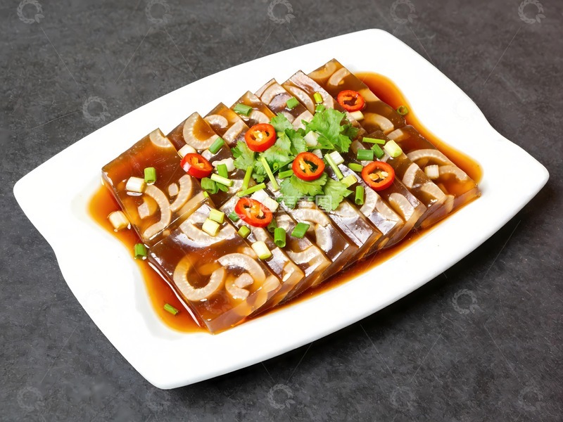 高清大图下载【趣麦麦图】凉拌皮冻美食