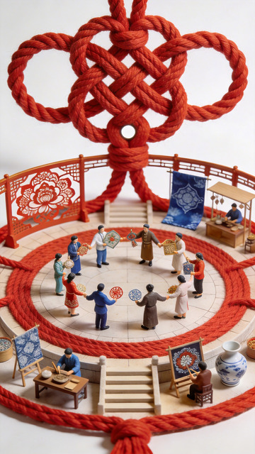 微距风格非遗民俗元素场景1