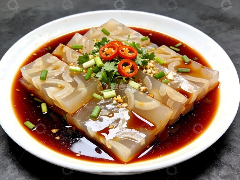 高清大图下载【趣麦麦图】手工皮冻凉拌皮冻