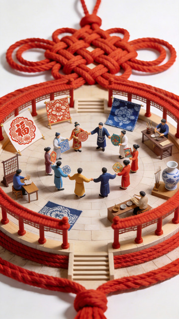 微距风格非遗民俗元素场景2