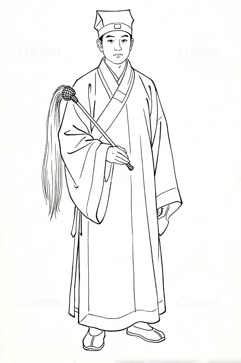 高清大图下载【趣麦麦图】一名年轻道士