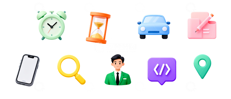 源文件下载【趣麦麦图】磨玻璃图标2