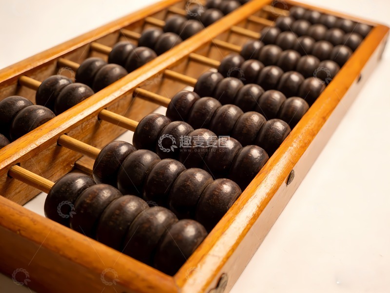 高清大图下载【趣麦麦图】算盘珠算 计算