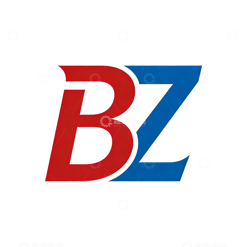 高清大图下载【趣麦麦图】简约BZ字母标志设计素材