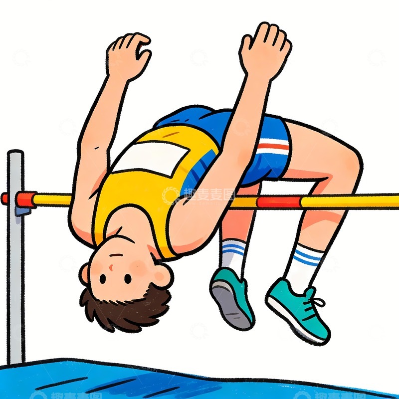 高清大图下载【趣麦麦图】撑杆跳三级跳 跳高