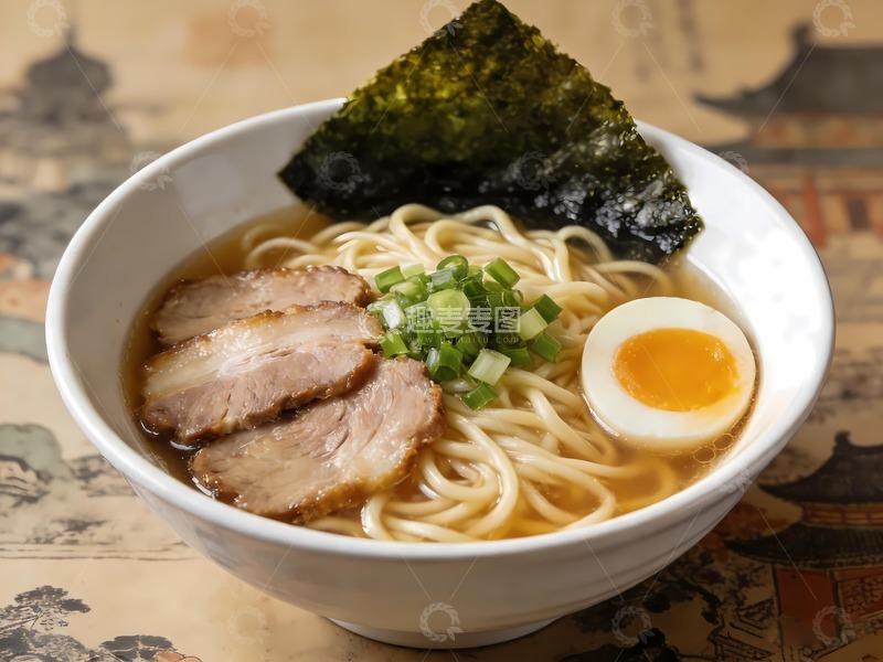 高清大图下载【趣麦麦图】豚骨拉面日本面