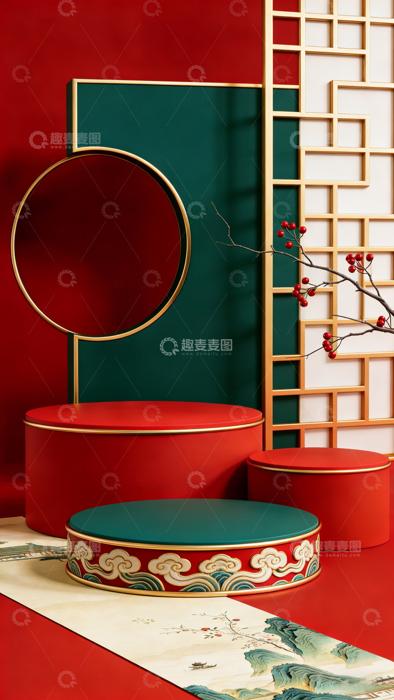 高清大图下载【趣麦麦图】中式风格礼盒静物摄影