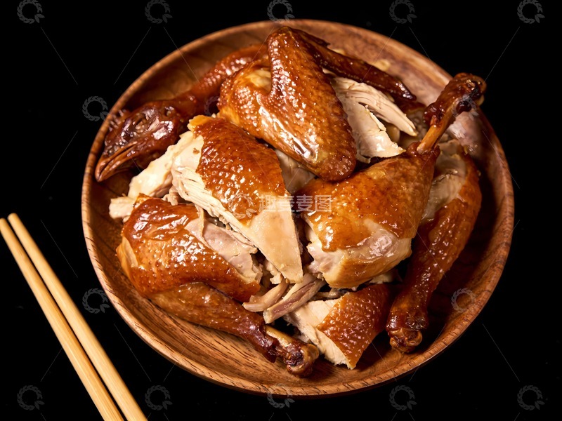 高清大图下载【趣麦麦图】五香熏鸡美食