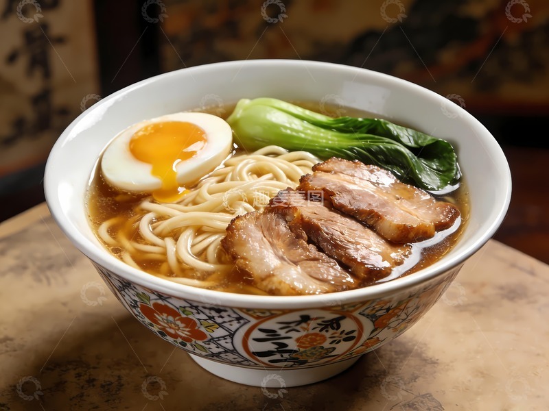 高清大图下载【趣麦麦图】日式豚骨拉面