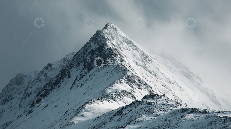 高清大图下载【趣麦麦图】雪山巍峨令人敬畏