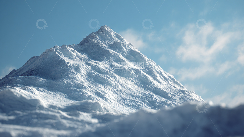 高清大图下载【趣麦麦图】雪峰之巅的寒光奇迹