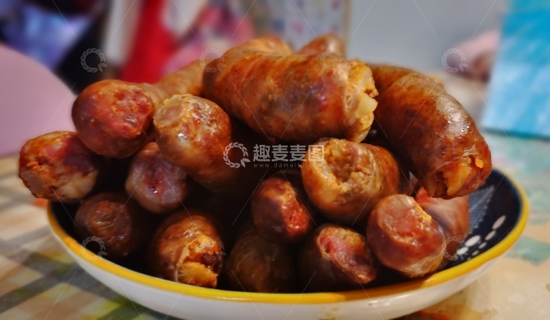 高清大图下载【趣麦麦图】美食香肠特写