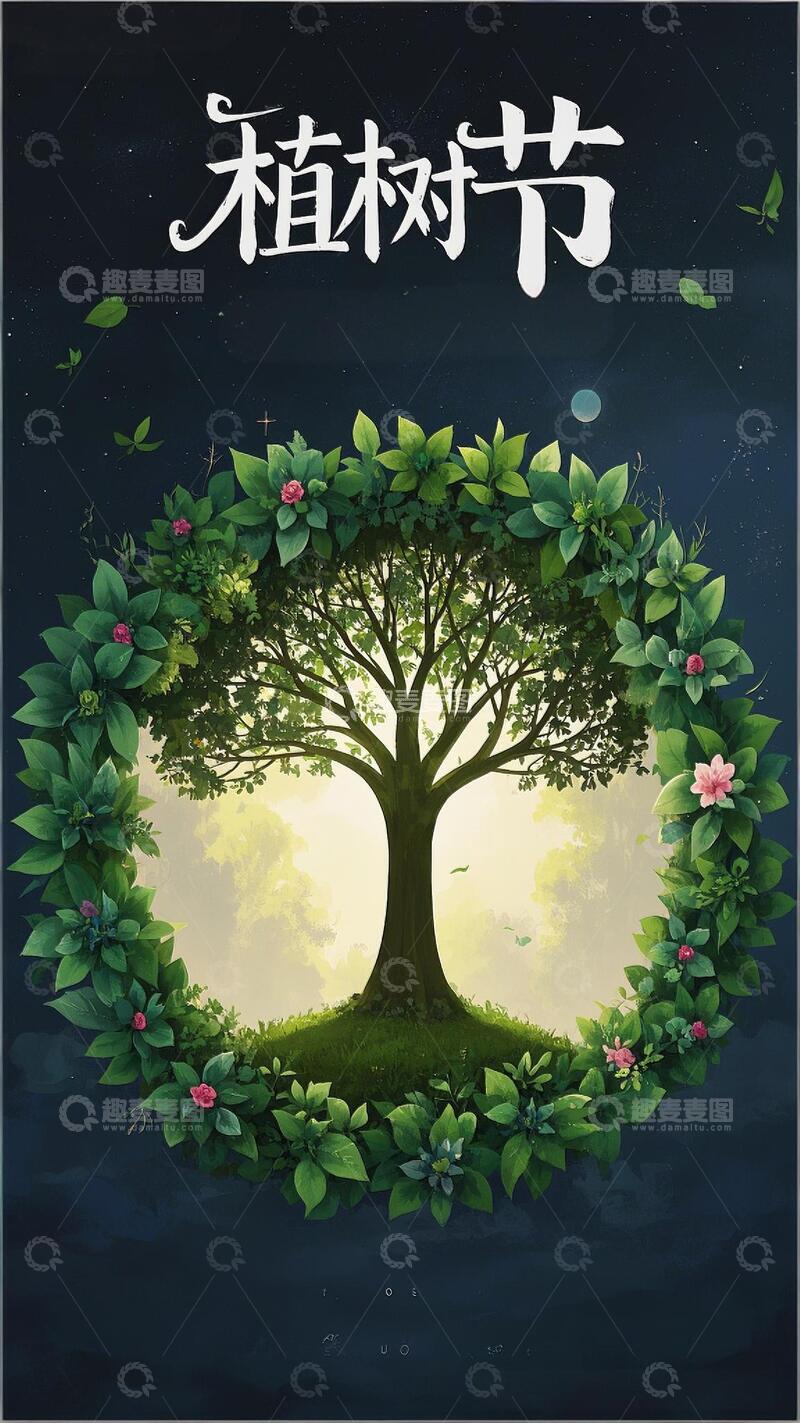 源文件下载【趣麦麦图】植树节活动海报-10