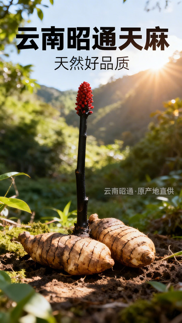 云南昭通天麻宣传图