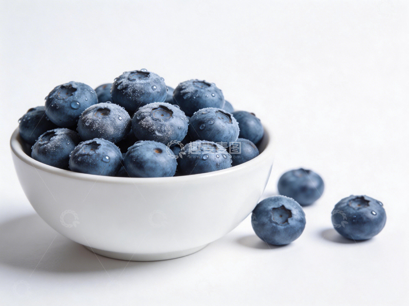 高清大图下载【趣麦麦图】清新蓝莓果盘摄影图片