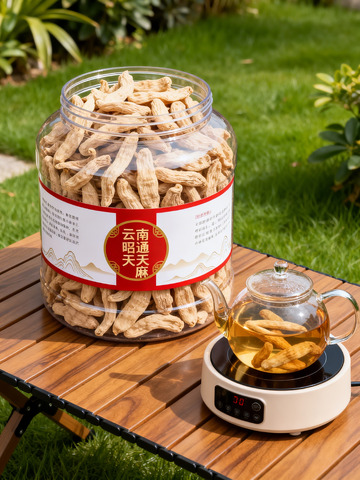 云南天麻展示摄影