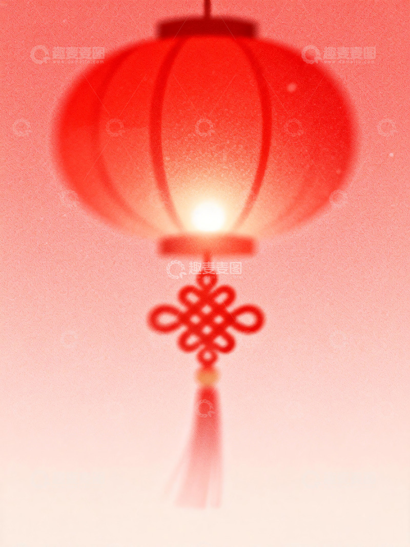 高清大图下载【趣麦麦图】元宵节灯笼插画5