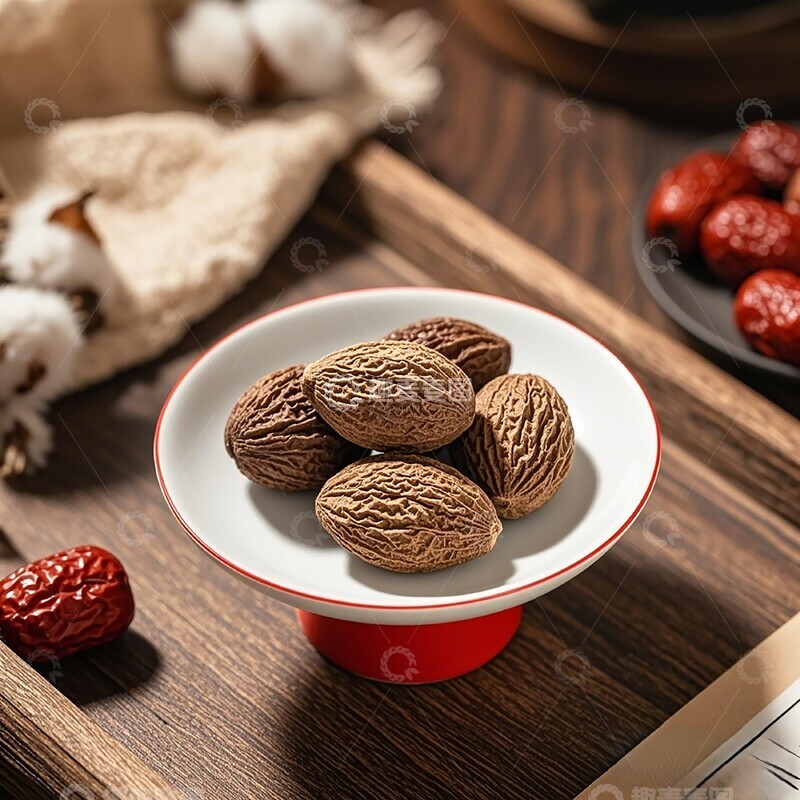 高清大图下载【趣麦麦图】复古风中式坚果静物摄影