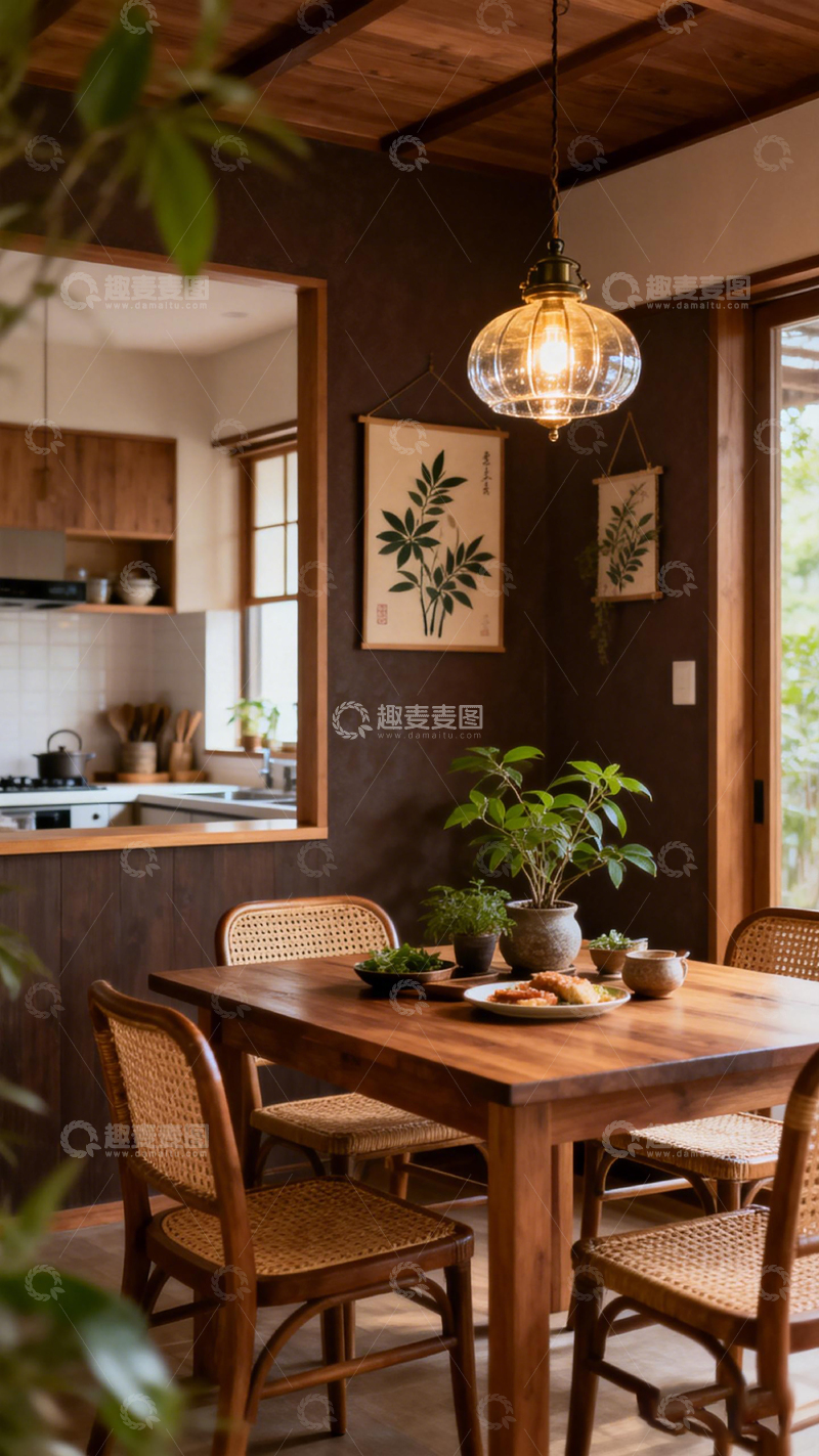 高清大图下载【趣麦麦图】日式简约餐厅装饰设计