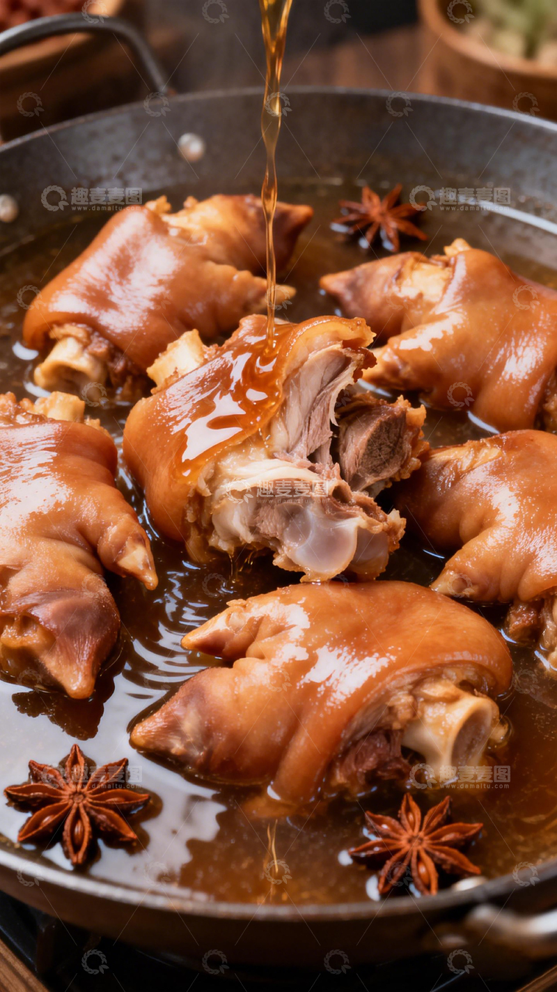 高清大图下载【趣麦麦图】炖猪蹄卤味香料美食摄影