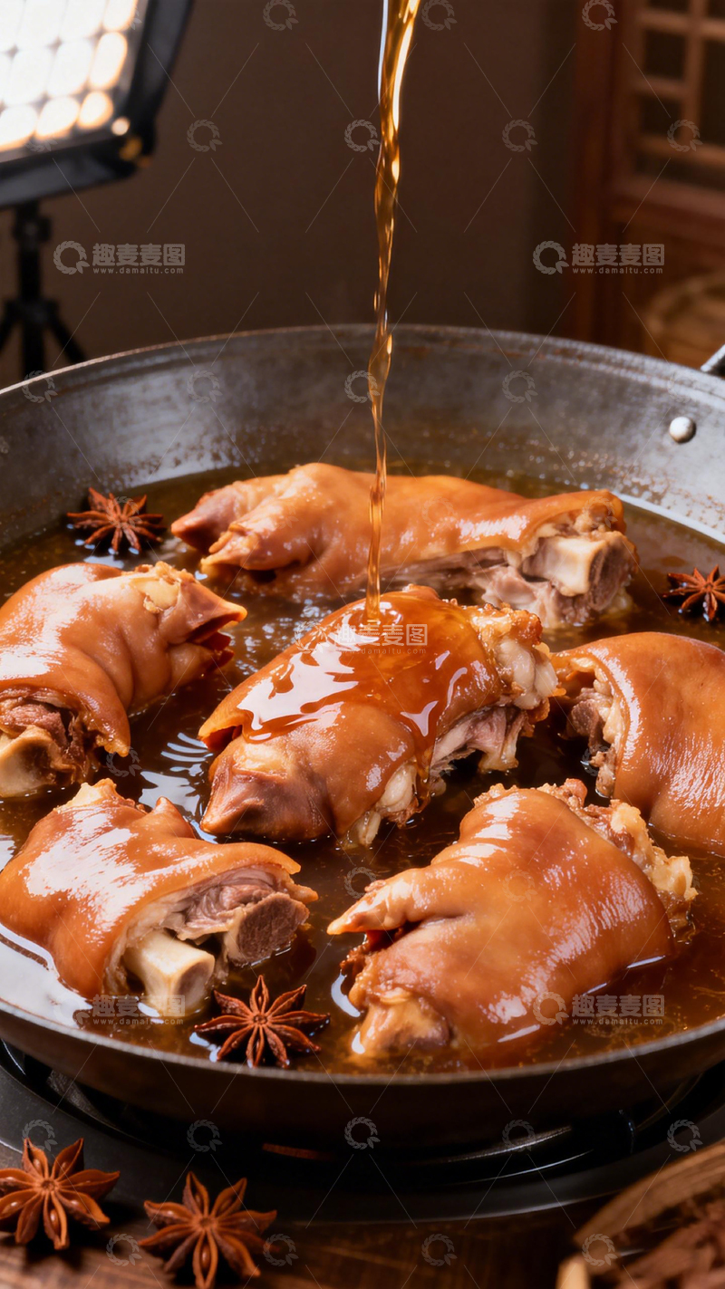 高清大图下载【趣麦麦图】炖猪蹄香料美味