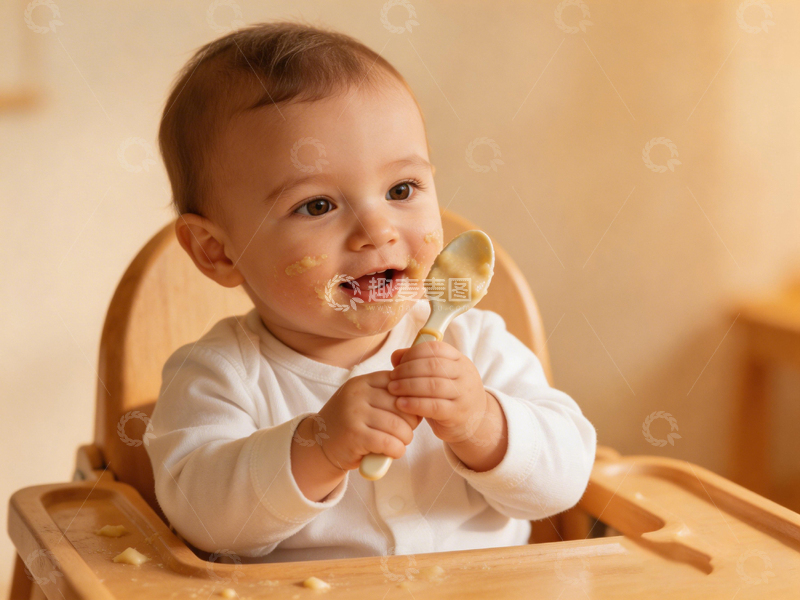 高清大图下载【趣麦麦图】可爱宝宝用餐瞬间生活摄影