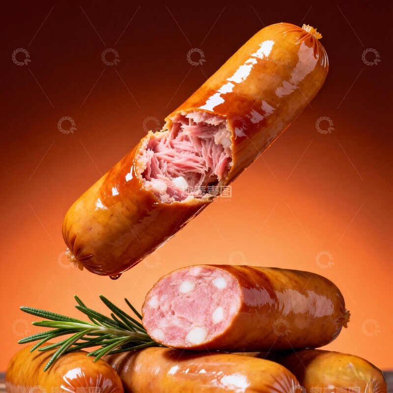 高清大图下载【趣麦麦图】美食香肠特写摄影图