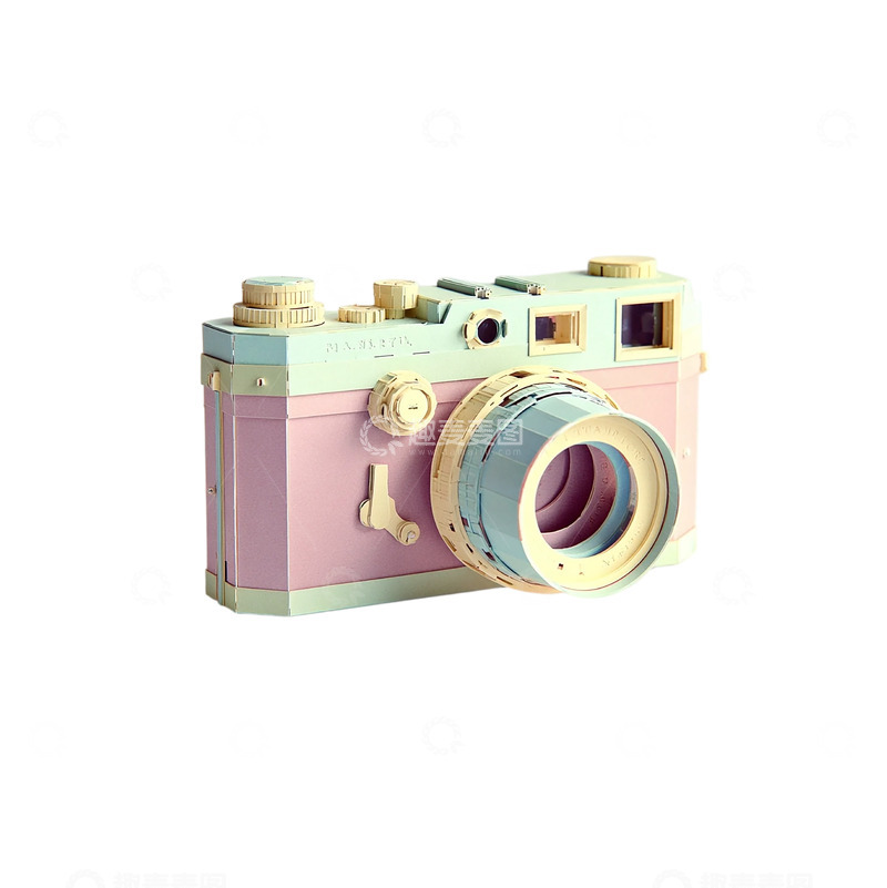 高清大图下载【趣麦麦图】梦幻拼装的复古胶片相机