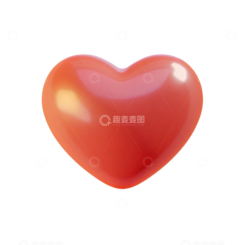 高清大图下载【趣麦麦图】细腻光影映衬的红色心形