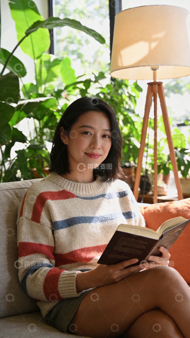 高清大图下载【趣麦麦图】温馨家居读书时光