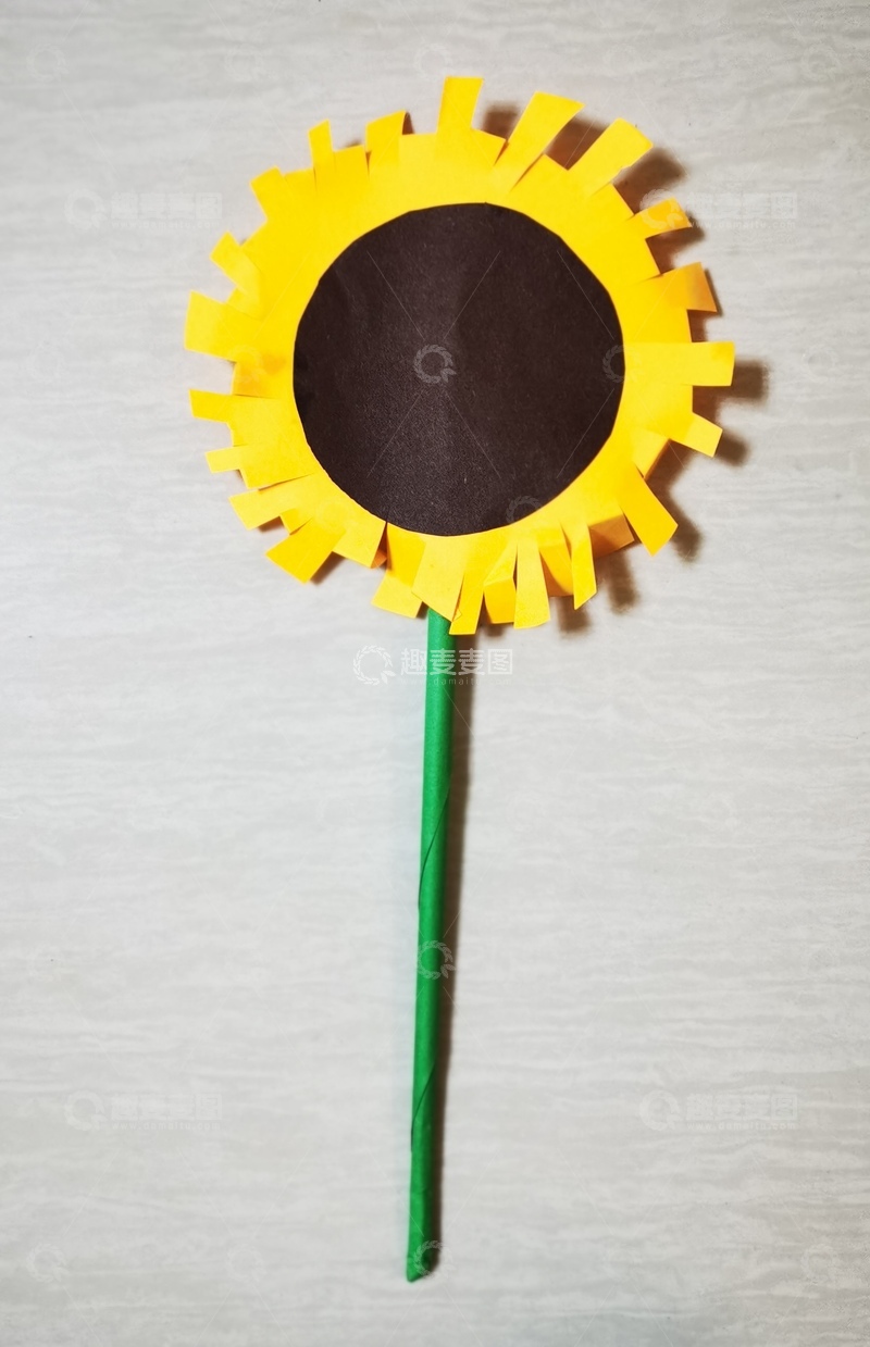 高清大图下载【趣麦麦图】手工纸艺向日葵