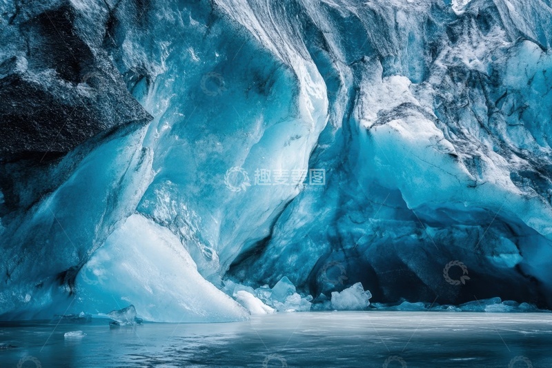 高清大图下载【趣麦麦图】冬季冰洞洞穴
