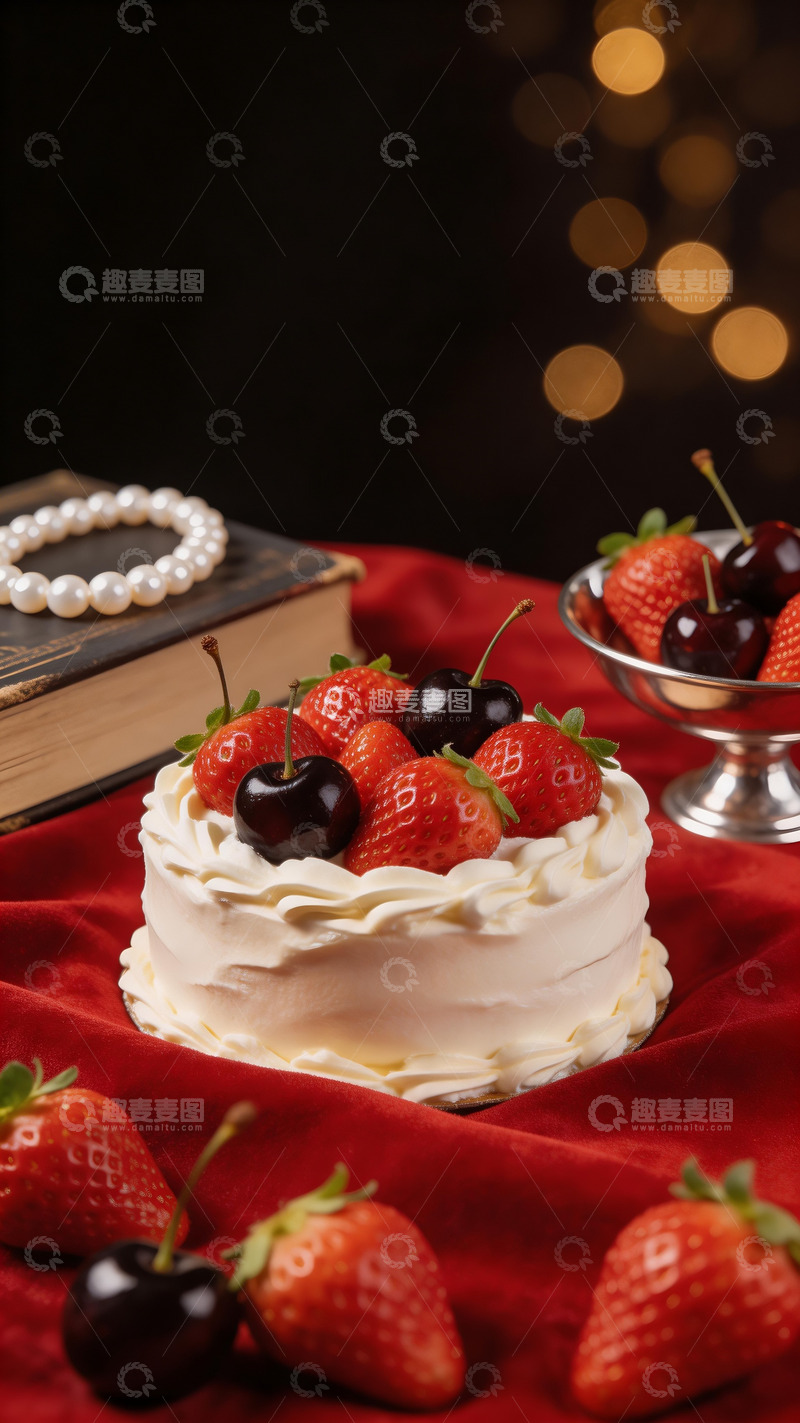 高清大图下载【趣麦麦图】车厘子草莓主题甜品摄影6