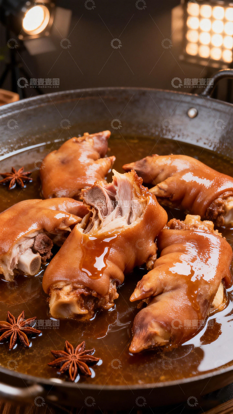 高清大图下载【趣麦麦图】卤猪蹄美食摄影