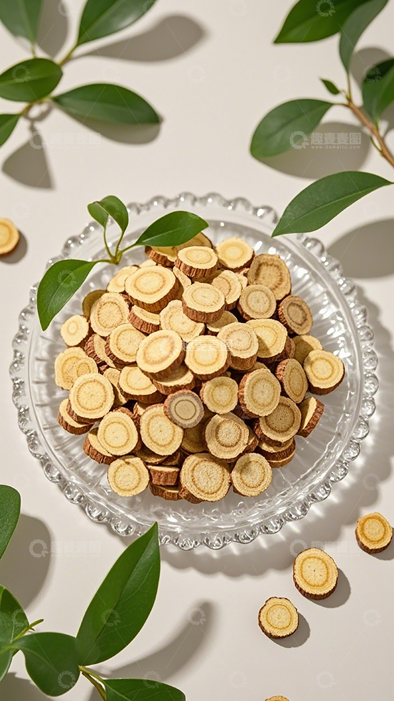 高清大图下载【趣麦麦图】玻璃盘中药片展示
