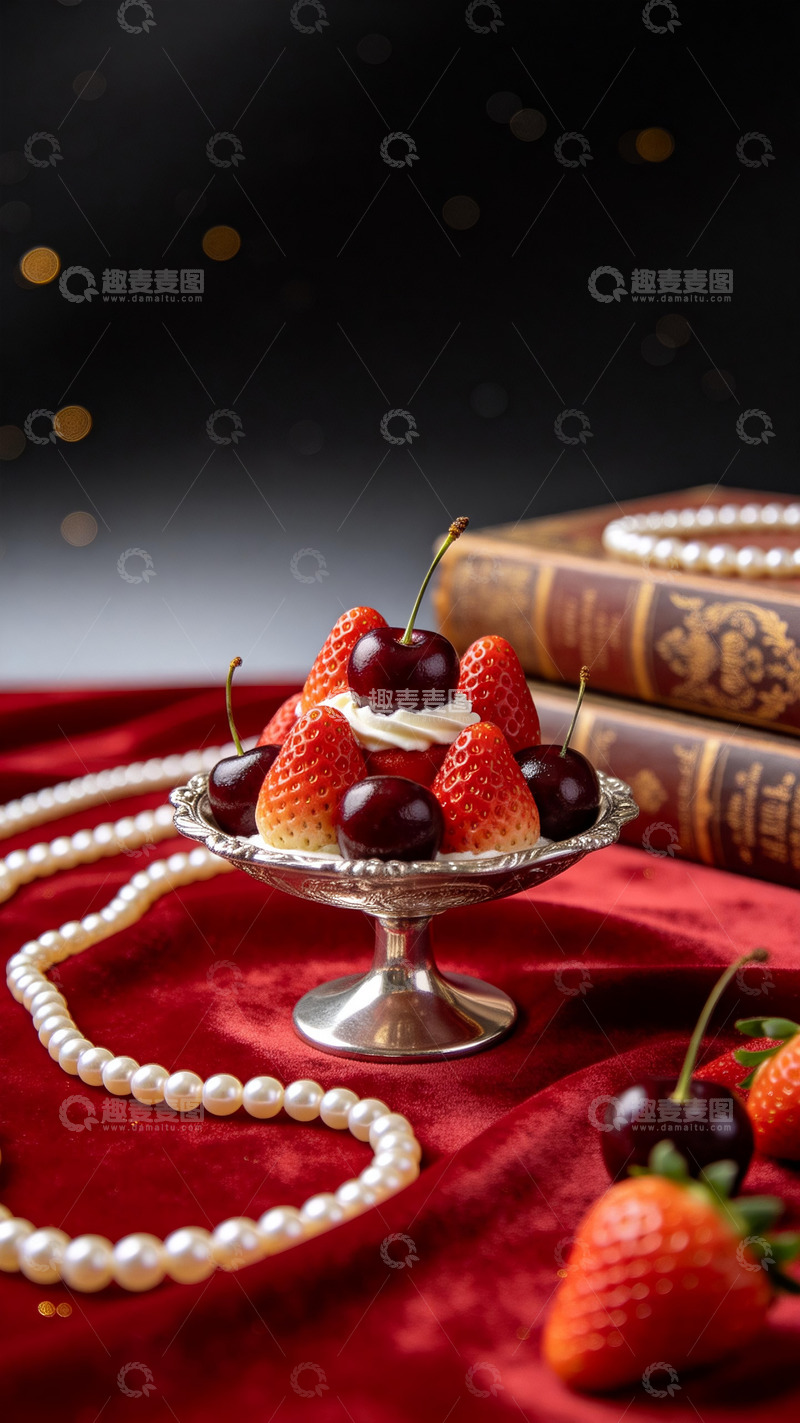 高清大图下载【趣麦麦图】车厘子草莓主题甜品摄影14