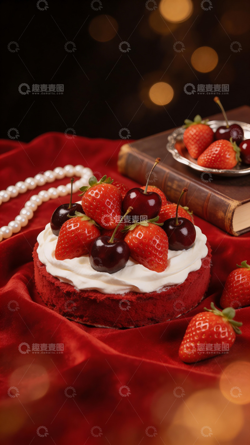 高清大图下载【趣麦麦图】车厘子草莓主题甜品摄影13