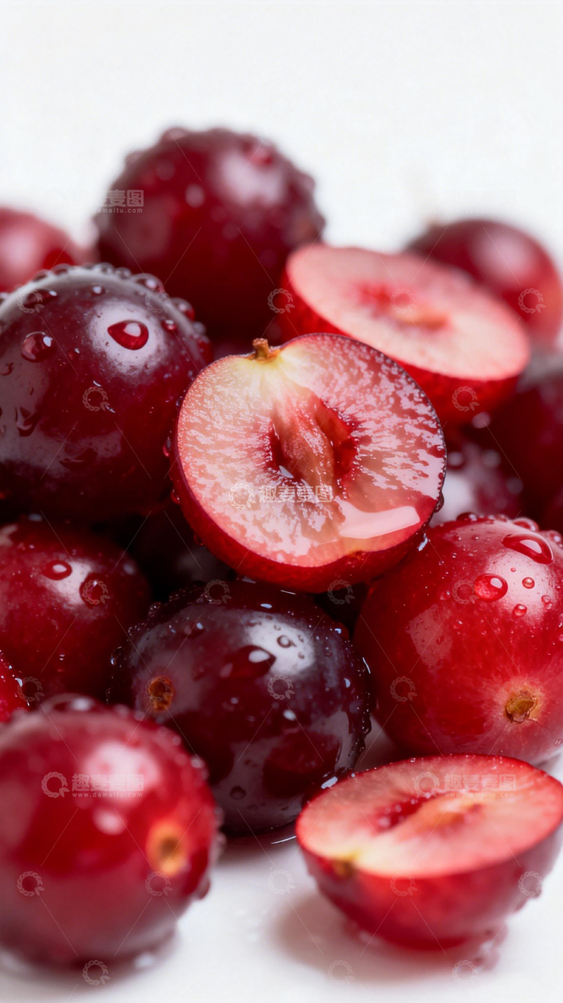 高清大图下载【趣麦麦图】新鲜樱桃特写摄影图