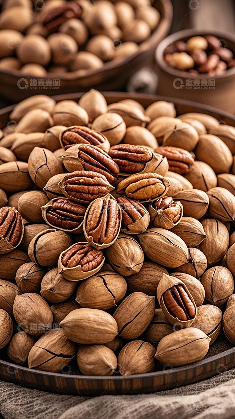 高清大图下载【趣麦麦图】坚果特写美食摄影