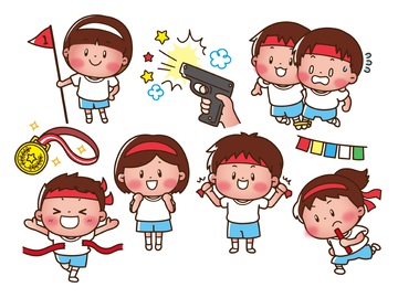 卡通儿童游戏插画合集