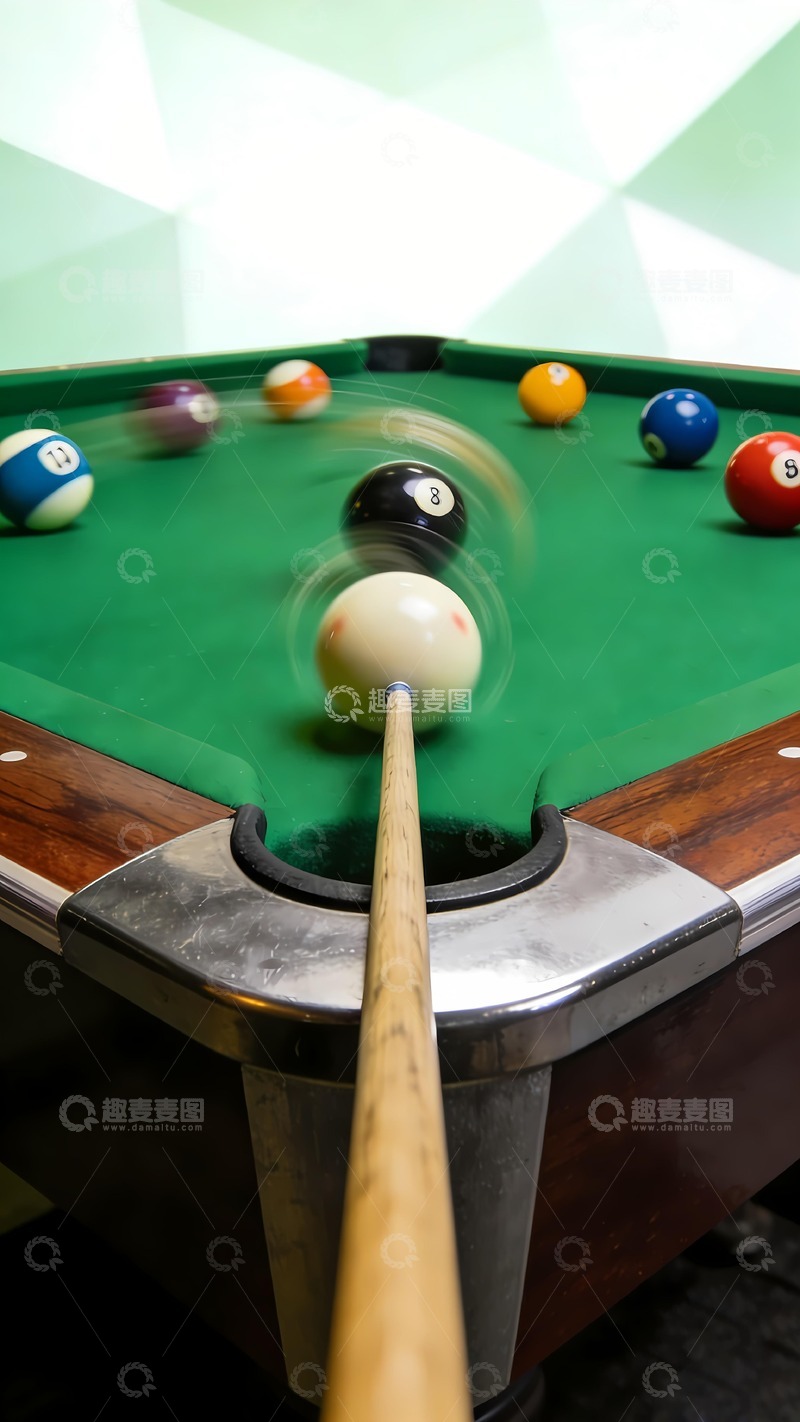 高清大图下载【趣麦麦图】台球台打台球台球室14
