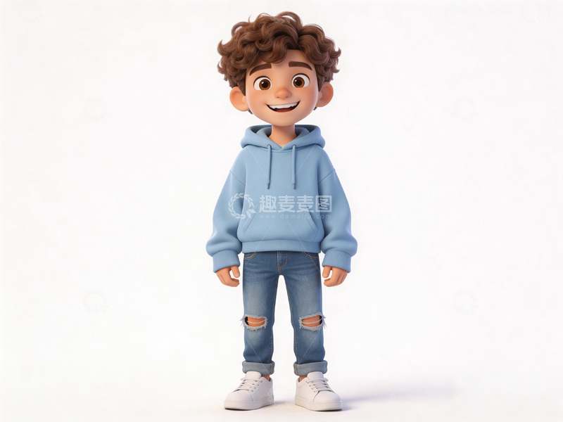高清大图下载【趣麦麦图】卡通风格男孩形象