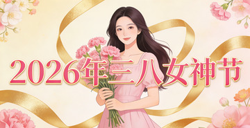 粉色浪漫三八女神节插画