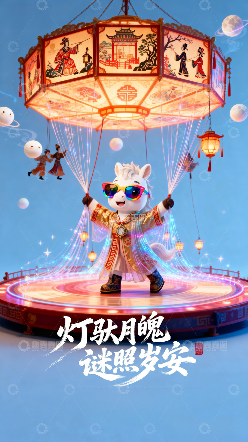 高清大图下载【趣麦麦图】元宵节海报设计-23