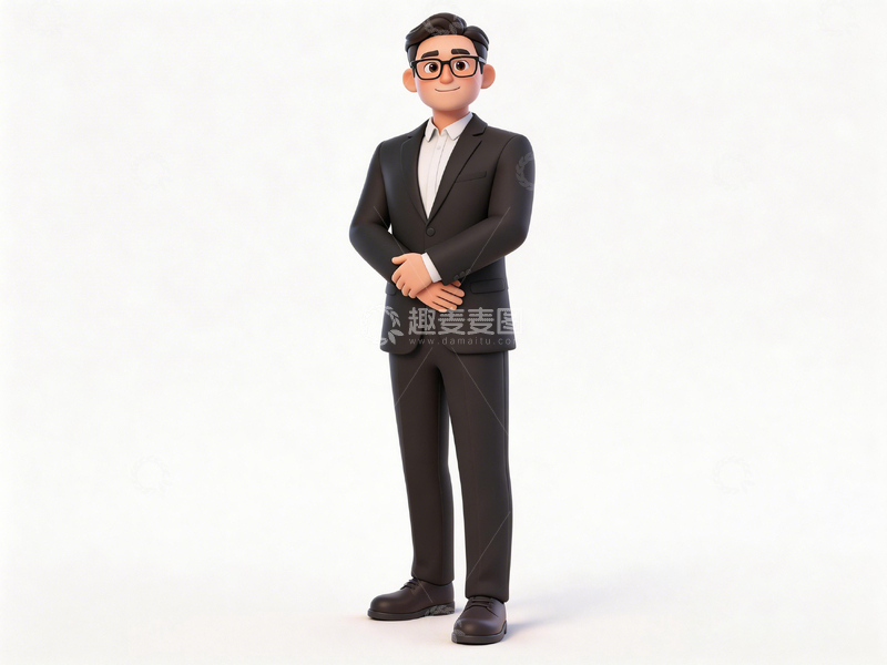 高清大图下载【趣麦麦图】卡通商务男性形象设计素材