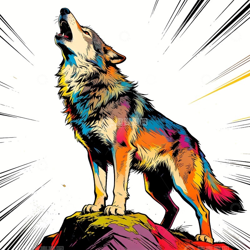 高清大图下载【趣麦麦图】狼文化团结团队12