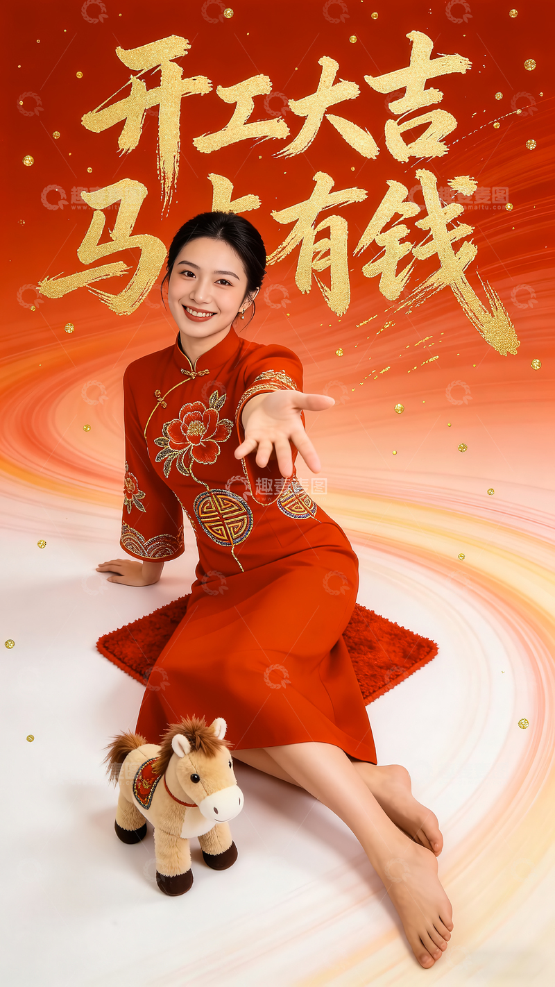 高清大图下载【趣麦麦图】节后开工海报(竖版)-04