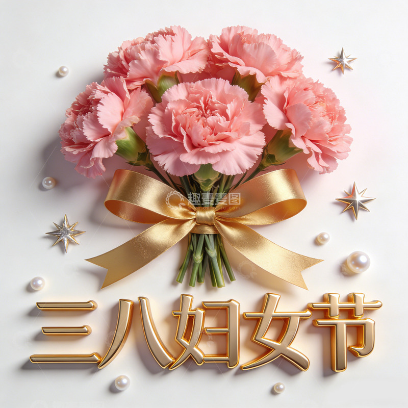 高清大图下载【趣麦麦图】鲜花贺卡三八妇女节祝福